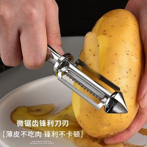 Pelador de doble cara de aleación de zinc 4 en 1 para frutas, verduras, patatas, herramienta de cocina - Product Image 2