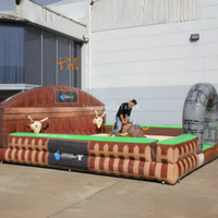 Jeu de sport gonflable rodéo mécanique taureaux fou moteur gonflable mécanique taureau machine d'équitation