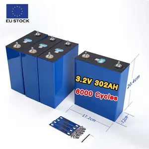 Nueva llegada UE STOCK 3,2 V 320ah LiFePO4 Zelle Batería Grado A CELL LF302 Lifepo Cell 302 Ah Lifepo4 Akku 302ah 304Ah para Solar