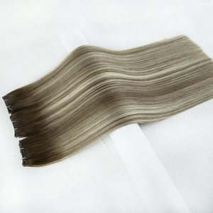 Extensiones de Cabello Humano Natural Ruso Virgen 100% Invisible Genius Weft, Doble Trama, Cabello Europeo Eslavo de Proveedores - Product Image 1