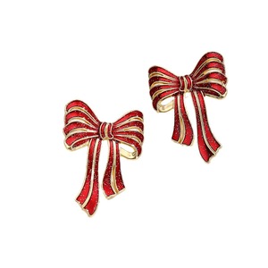 Fashion <b>Red</b> <b>Bow</b> Snowman Boots Drop Earrings Zinc Alloy Christmas Gift Women's Cartoon Style Earrings - Product Image 5