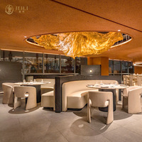 Projets d'entreprise Hôtel Restaurant de luxe Meubles Table et chaises Ensemble Solution unique Services de conception 3D Projets hôteliers