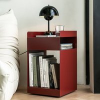 Table basse amovible avec rangement, design moderne du milieu du siècle, acier inoxydable, salon, chambre à coucher, JXT