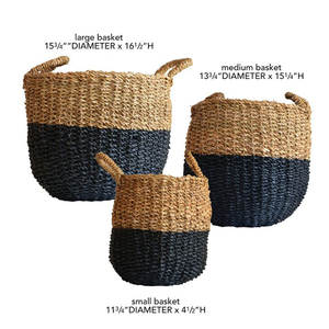 Cesta de almacenamiento de algas marinas hecha a mano con cuerda tejida Nuevo producto para acampar y actividades acuáticas Cesta de cola de gato - Product Image 3