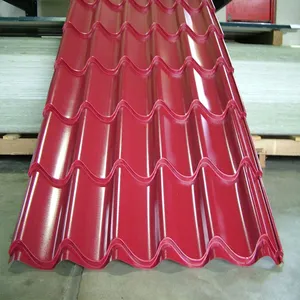 Zhongyu pelat logam seng RAL dicat panel atap seng warna dilapisi besi bergelombang pelat lembaran atap baja galvume bergelombang