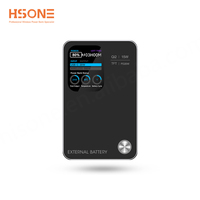 MY15 L Batterie externe ultra-mince en alliage d'aluminium magnétique avec écran TFT, charge rapide 15W, 5000mAh, pour téléphones, montres connectées, voyage