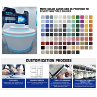 Premium Mobiler Shop Firmen-Showroom Vitrine mit LED-Beleuchtung Glas Moderne Unternehmens-Ausstellungsvitrine Markenpräsentation