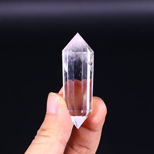 Torre de Cuarzo Transparente Natural de Doble Punta, Varita de Cristal para Sanación Reiki, Equilibrio de Chakras, Decoración del Hogar, Venta al por Mayor - Product Image 2