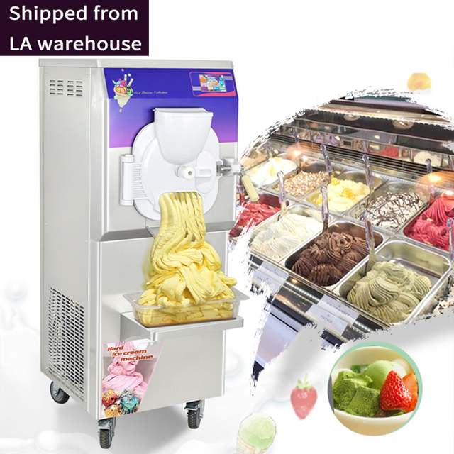 CE ETL Fast Dispatch Commercial Gelato Machine Hard Ice Cream Ball Machine Hard Serve Maker Producer Italian