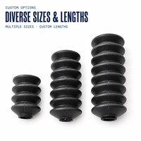 Manchon de protection flexible en caoutchouc AXIS (NBR/EPDM/CR/Silicone) pour arbres de machines et vérins hydrauliques