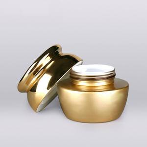 <span class=keywords><strong>Crema</strong></span> corporal de lujo para el cuidado de la piel, contenedor de 50g, Frasco redondo de vidrio dorado para cosméticos con tapa dorada - Product Image 4