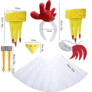 <span class=keywords><strong>Disfraz</strong></span> de Halloween para <span class=keywords><strong>mujer</strong></span>, conjunto de guantes y diadema de pavo para adultos, accesorios para fiesta de Acción de Gracias, vestidos de fiesta - Product Image 5