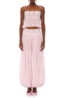 Nouvel ensemble deux pièces en mousseline de soie style bohème 2026 pour femme – Camisole sexy en dentelle couleur unie pour l'été et la plage