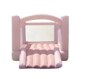 Hot Sale Pastell rosa Mini Bounce House Indoor aufblasbare Happy Hop Hüpfburg Kleinkind Kinder für Soft Play