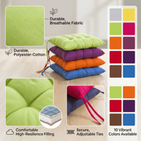 Coussin de siège pour chaise de patio, imperméable, pour salon de jardin, canapé, ensemble de coussins toutes saisons en polyester, rembourrage doux