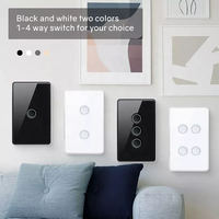 Nouveauté Tuya maison intelligente interrupteurs muraux écran tactile ZigBee WiFi électrique pour garage et hôtel cadre en aluminium
