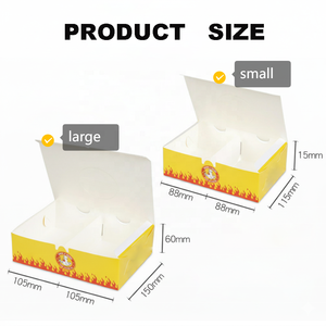 Boîte à emporter personnalisée pour frites de <span class=keywords><strong>poulet</strong></span> Fast Food Boîtes d'emballage en papier pour <span class=keywords><strong>poulet</strong></span>, riz et chips de <span class=keywords><strong>poulet</strong></span> frit - Product Image 5