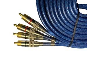 Conector mejorado para amplificador de procesador de señal digital automotriz, cable trenzado de alta densidad a 2RCA, transmisión estable - Product Image 5
