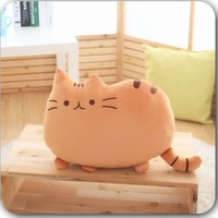 Vente flash : Peluche chat à gros visage, jouet en peluche super doux, coussin en peluche, poupée, cadeau pour enfants, jouet en peluche ours chat