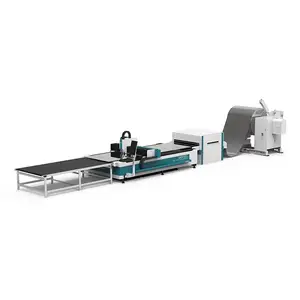 2023 Lxshow automatic flat coil laser cutting machine automatic loading and unloading LX3015FL CNC fiber laser cutting machine