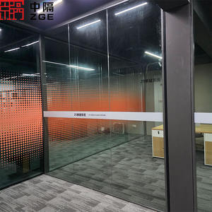 Panneaux acoustiques modernes à double vitrage transparent avec cadre structurel en aluminium pour la planification des espaces <span class=keywords><strong>de</strong></span> <span class=keywords><strong>travail</strong></span> et les cloisons <span class=keywords><strong>de</strong></span> bureau - Product Image 6