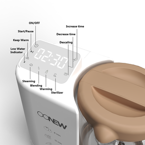 Procesador de Alimentos para Bebés Eléctrico Portátil <span class=keywords><strong>6</strong></span> en 1, Licuadora, Cortador de Vegetales, Cocción al Vapor, Función de Autolimpieza, Libre de BPA, 700W, 1 Año de Garantía - Product Image 2