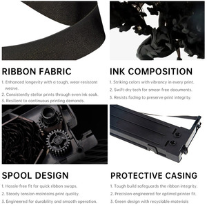 Print-Rite MA1450 Cartouche de ruban d'imprimante de remplacement compatible pour TEC MA1450 1650 - Product Image 2