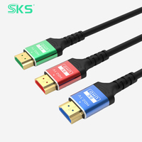 Boîtier en aluminium multicolore pour câble M-M pour 2.1 8K 60Hz 4K 120Hz pour consoles de jeux, home cinéma, ordinateur, imprimante IOS
