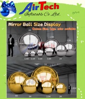 Ballon gonflable brillant effet miroir, imprimé UV, étanche, disponible en plusieurs tailles pour décorations d'événements, mariages et locations pour fêtes