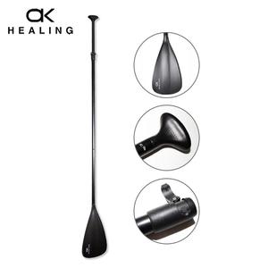 Canne en aluminium ultralégère à verrouillage rapide, pagaie polyvalente à trois sections, 170-220cm, noire, portable pour lacs et rivières - Product Image 3