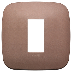 Placa Redonda Vimar de 1M, Bronce Mate, 9.7x9.7cm, Placa para Puerta - Product Image 1