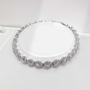 Pulseras de plata 925 al por mayor, de lujo, chapadas en oro de 18k, geométricas, con circonita, gruesas, delicadas, para mujer, chapadas en rodio, ideales para el verano. - Product Image 1