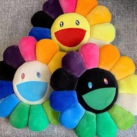 Fabricant de jouets en peluche personnalisés Jouets en peluche Oreiller tournesol coloré Ornement tendance Jouet en peluche coussin de canapé