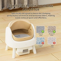 AutoScooper 11 Bac à litière intelligent en plastique pour chat, nettoyage automatique, contrôle des odeurs, écologique, facile à nettoyer, grande capacité, double bac