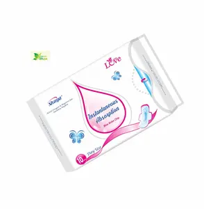 Trung Quốc Bán Buôn Sản Xuất Nữ Tính Vệ Sinh Ion Âm Thảo Dược Pad Ladies Dùng Một Lần Thoải Mái Vệ Sinh Khăn Ăn