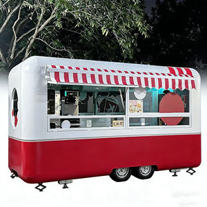 รถเข็นเคลื่อนที่สแตนเลสลายทางสไตล์ย้อนยุคสำหรับไอศกรีมและอาหารริมทางแนวเรโทรในเขตศูนย์กลางเมือง - Product Image 2