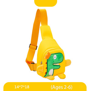 Borsa da scuola per bambini di moda di tendenza borsa da scuola per bambini dell'<span class=keywords><strong>asilo</strong></span> borsa da petto per bambini con dinosauro carino del fumetto - Product Image 3
