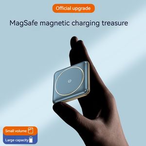 Nouvelle arrivée Mini <span class=keywords><strong>Portable</strong></span> magnétique sans fil Power Bank Verser téléphone Power Station 5000mah chargeur rapide Powerbank pour téléphone - Product Image 4