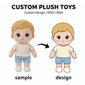 Bambola di Pezza Personalizzata a Forma di Cartone Animato, Giocattolo Economico e Adorabile, Morbido Peluche Vestibile per Regali - Product Image 2