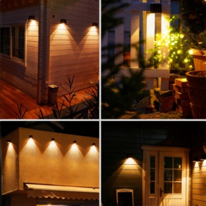 Hiện Đại Năng Lượng Mặt Trời Tường Ánh Sáng Ngoài Trời Vườn Đèn Tường Hộ Gia Đình Hiên Ánh Sáng Ban Đêm IP65 Không Thấm Nước Tường Đèn Treo Tường Cho Patio Hàng Rào Trang Trí Nội Thất - Product Image 5