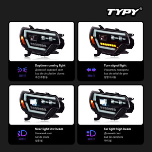 Kit de conversión de lentes LED para faros delanteros TYPY para Toyota Tacoma 2012-2015, para luces de circulación diurna y direccionales - Product Image 4