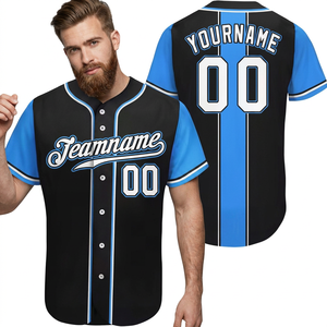 Camiseta de Béisbol Sublimada Personalizada para Hombre, Tejido Transpirable de Malla, Manga Corta, Unisex, Antibacteriana, Anti-UV, Secado Rápido - Product Image 1