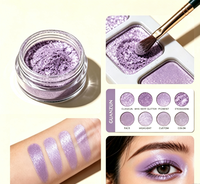 GUANZUN Flieder Make-up Aluminium-Glitzerpigment 36M Haltbarkeit Kosmetischer Schimmerpuder Gratis 1g Probe Lidschatten Highlighter