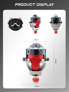 Nuevos Faros LED de Proyector Láser de Alta Potencia de 3 Pulgadas con Luz Alta/Baja, Ajuste Universal - Product Image 2