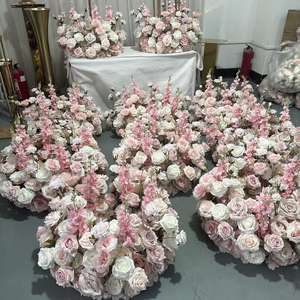 Ofertas Relámpago GreenLife: Centros de Mesa de Flores de Seda de 60 cm con Rosas Blancas y Rosas para Decoración de Restaurantes - Product Image 2