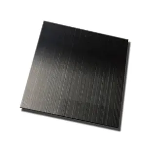 Factory 201 304 0.8mm 1.0mm brushed black colored elevator stainless steel sheet