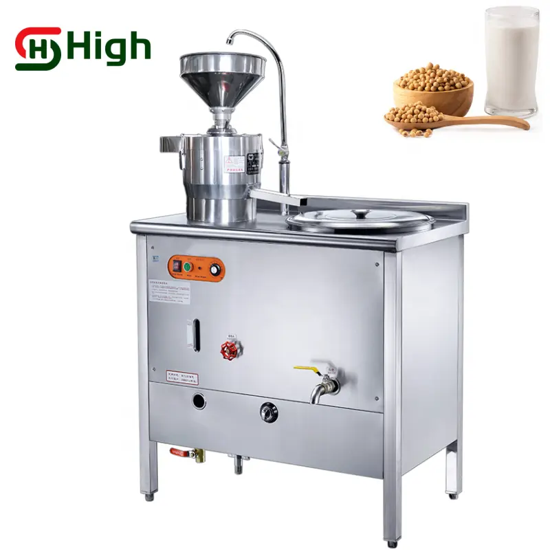 Ticari paslanmaz çelik otomatik soya süt makinesi makine soya yapma makinesi soya süt işleme makinası