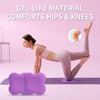 Ensemble de tapis de yoga EVA pour genoux, coudes, poignets et tête, coussin en mousse extra épais, durable, lavable, 20x20x1.9cm, unisexe