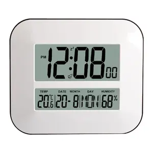 带有室内温度和湿度和气压计ET843的巨型数字挂钟