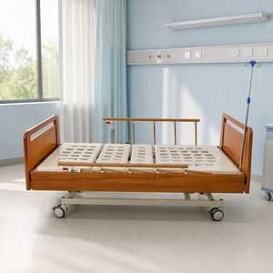 Cama de enfermería estilo dormitorio con acabado de madera no clínico para el cuidado <span class=keywords><strong>familiar</strong></span> en el hogar, oferta de distribuidor mayorista, suministro y soporte. - Product Image 1